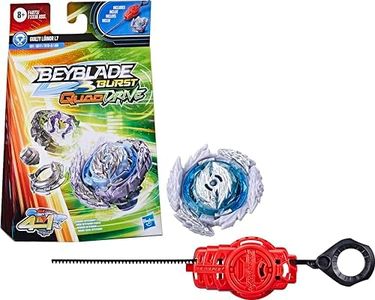 Beyblade Burst QuadDrive Guilty Lúinor L7 Spinning Top Starter Pack - Attack/Defense Type Battling Game with Launcher, Toy for Kids