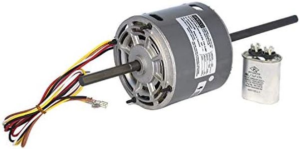 What's Up D1092 5.0-Inch OEM Direct Replacement for RV Coleman Air Conditioner Motor 1/3 HP, 115 Volts, 1675 RPM, 2 Speed, 3.4 Amps, OAO Enclosure, Double Shaft, Sleeve Bearing