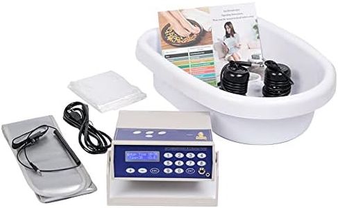 Healcity Ionic Detox Foot Bath Machine Birthday Gift Foot Spa Cleanse Negative Hydrogen System with Professional Tub Basin 10 Liners, 2 Ion Cleanse Arrays (All Accessories Included)