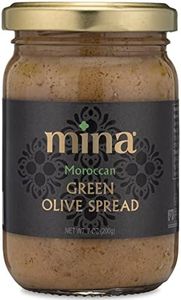 Mina Green Olive Spread, Gourmet Olive Tapenade, 7 oz (200g) - Premium Olive Spread made with Moroccan Green Olives, Perfect for Appetizers, Pasta, Dips, and More