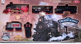 DIKUJI ENTERPRISE 24 Months Remote Controlled Train and Track Set with Sound & Light Toy Toy Train with Smoke Emits Light and Sound Train,Multicolor