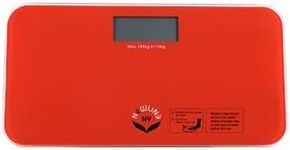 NewlineNY SBB-0720N-NYRO Step-On Mini Travel Bathroom Scale - Red Orange