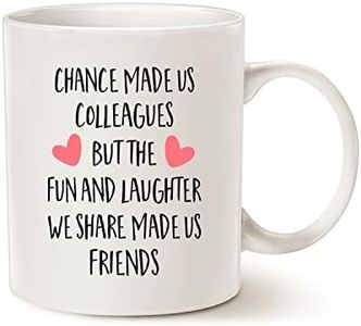 Coworker Gifts for Women Men - Chance Made Us Colleagues - 11 Oz Coffee Mug Coworker Leaving, Farewell, Going Away, Retirement, Birthday Gifts for Co-Workers Male Female Boss Friends