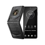 VERTU IRONFLIP Alligator Skin Flip Cell Phone, Unlocked Android 5G Smartphone, Foldable Design, One-Hand Control, 50MP Camera, 12G+512G, Dual SIM, 6.9" 120Hz OLED, 65W Fast Charge (Basalt Black)