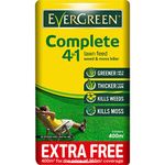 EverGreen 400sqm Complete 4-in-1 Lawn Care, Lawn Food, Weed and Moss Killer Bag Green,12.6 kg with 10 Percent Free,015007