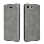 QLTYPRI Case for iPhone 6 iPhone 6S, Premium PU Leather Cover TPU Bumper with Card Holder Kickstand Hidden Magnetic Adsorption Shockproof Flip Wallet Case for iPhone 6 iPhone 6S - Grey