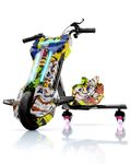 UBOARD 3-Wheel Electric Drifter for Kids (6+ Years) - Self-Balancing Ride-On Toy with Bluetooth Speaker, LED Lights, 15 km/h Speed, 3-Hour Charge, 120 kg Capacity (Ed-Hardy)