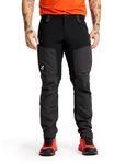 RevolutionRace Men's RVRC GP Pro Trousers, Durable and Ventilated Trousers for Hiking, Walking, Exploring and All Other Outdoor Activities, Jet Black, M