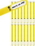 Wrap-It Storage Cinch-Straps, 12" 16 Pack (Yellow), Features Metal Buckle and Label for Cord Identification, Reusable Multi-Purpose Securing Cable Straps, Cord Wrap, Cord Organizers