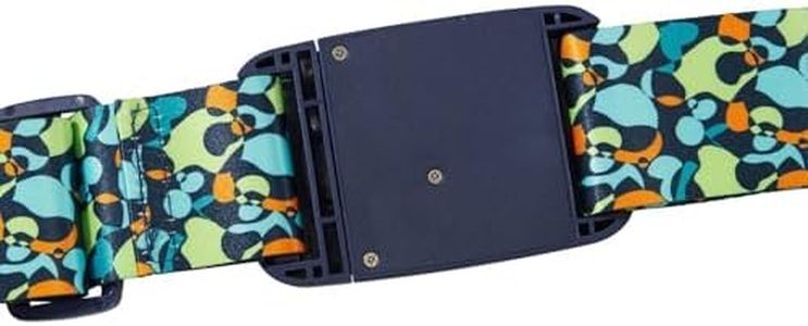 Samsonite TA Revolution Luggage Strap with TSA Lock, Adjustable 50 mm, Robust Click Buckle, Secure Luggage Strap for Travel, Multicoloured (Colorwave)