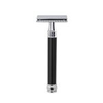 Edwin Jagger DEL86 Long Handle Imitation Ebony Double Edge Safety Razor