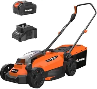 Maxlander Lawn Mowers, 13Inch Electric Lawn Mower Cordless, 20V 2-in-1 Battery Powered Lawn Mower with Brushless Motor, 5-Position Height Adjustment, Battery and Charger Included