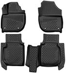 Fits 2016-2022 Honda HR-V Floor Mats Front & 2nd Row Seat Liner Set All Weather Full Set Liners (Black)