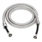 UMAVANSHI Health Faucet Pipe Hose Hand Shower Tube Pipe Only For Bathroom Available In Different Quality And Size (1.5 Meter, Stainless Steel EPDM Inside For High Pressure) (Weight 255G)