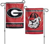 WinCraft University Georgia Bulldogs UGA 12" x 18" Inch 2-Sided Design Outdoor Garden Flag (Retro)