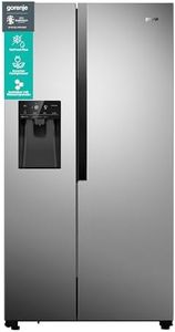 Gorenje NRS 9 EVX Side by Side Kühl-Gefrierkombination/NoFrost Plus/Inverter Kompressor/Wasser- und Eiswürfelspender/SensoTech / 179, 3 cm/Kühlteil 371 l/Gefrierteil 185 l/Edelstahl