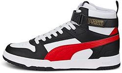 Puma Unisex Adults Rbd Game Sneakers, Puma White-High Risk Red-Puma Black-Puma Team Gold, 9 UK