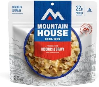 Mountain House Biscuits & Gravy | Freeze Dried Backpacking & Camping Food |2 Servings