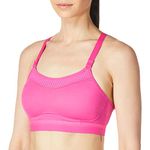 Champion Women's Show-Off Wireless Sports Bra, Maximum Support Moisture-Wicking Sports Bra, Pinksicle, Medium