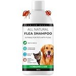 The Healthy Dog Co - Dog Shampoo - Targets Fleas, Ticks, and Lice, Deep Cleansing Shampoo for Dogs and Cats - Gentle and Sensitive Flea Shampoo for Dogs, Cat, Puppies and Kittens - Cat Shampoo - 500ml