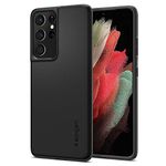 Spigen Thin Fit Works with Samsung Galaxy S21 Ultra Case (2021) - Black