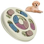 Flow fire Dog Puzzle Slow Feeder Toy, Interactive Training Toy Box, Creative Dog Smart Beginner, Improve Dog's IQ, Non-Slip Slow Feeder for Puppy Dogs Boredom (Green)