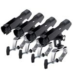 Goture 4Packs 360 Degree Adjustable Fishing Rod Holders for Boats with Large Clamp Opening(0.59-2.56in), Kayak Fishing Rod Holder, Fishing Boat Rod Holder, Fishing Rod Rack for Aluminum Boats