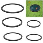 DAJISI 5PCS Aquarium Floating Plant Ring, Isolate Duckweed Plant Corral Reusable Foam Fish Tank Feeding Ring Keeping Food and Plants in Place for Aquatic Pond Fish Tank (5 Sizes)