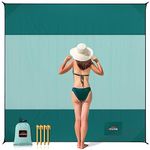 AnorTrek Beach Blanket Sandproof, Extra Large Waterproof Beach Mat,Sand Free Beach Blanket Quick Drying, Lightweight, Soft & Durable Mat for Beach, Camping, picnic, Yard