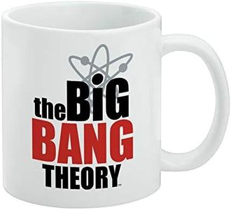 The Big Bang Theory Logo Ceramic Coffee Mug, Novelty Gift Mugs for Coffee, Tea and Hot Drinks, 11oz, White