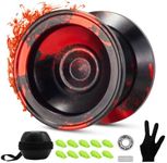 FETESNICE Yoyo Professional Trick Yoyo for Kids ResponsiveYoyo for Beginner Unresponsive Yoyo for Adults with Yo-Yo Glove, Bag,10 Strings