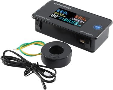 JESSINIE AC Voltage Current Meter, Switching Transformer Voltage Monitor Tester 0-100A AC50-300V Voltage Current Power Electric Energy Electrical Multi Tester LCD Digital Display KWH Reader