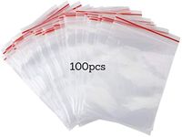 Resealable Clear Plastic Bags | Thick and Durable | Zip Lock Bags | Closure Bags | Cookie Bags | Jewellery Packaging | Food Bag | Baggies | Small Ziplock Bags | Zip Plastic Bags (4x6cm)