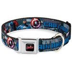 Buckle-Down DC-WCA013-L AVD Marvel Avengers Dog Collar, Large/15-26