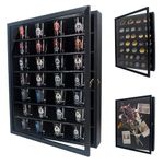 FramePro Shadow Box Frame 16x20 with Removable Shelves, Deep Memory Box Display Case for Collector, Keepsake Coins Military Medals Pins Wedding Flowers Black