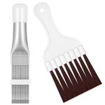 2 Pieces Condenser Cleaning Comb Air Conditioning Comb,Stainless Steel Air Conditioner Fin Cleaner Coil Condenser Brushes,Heat Exchanger Cleaning Tool for Cleaning Air Condition and Dryer Cleaning