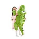 IKASA Giant Crocodile Stuffed Animal Plush Toys,78cm Soft Toy Alligator Large Cute Huge Jumbo Big Size Kawaii Fluffy Plushy Fat Plushie,Gifts for Kids