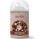 airth Mystic Serenity Automatic Spray Refill, Air Fresheners with notes of Jasmine, Sandalwood and Musk, 2200 Sprays, 225ml lasts up to 60 days