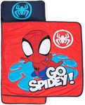 Jay Franco Marvel Spidey & His Amazing Friends Go Spidey Nap Mat – Built-in Pillow and Blanket - Super Soft Microfiber Kids'/Toddler/Children's Bedding, Ages 3-7