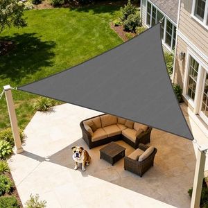 Artpuch Sun Shade Sail 26'X26'X26' Dark Grey Triangle