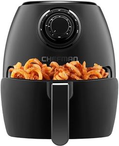 Chefman TurboFry 3.5 Litre Air Fryer Oven w/ Dishwasher-safe Basket and Dual-control Temperature, 1300W Power, 60-minute Timer & 15-cup Capacity, Uses No Oil, BPA-free, Matte Black