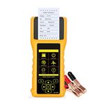 AUTOOL BT-760 12V/24V 20-3000 CCA Auto Battery Load Tester, Cranking and Charging System Diagnostic Tool with Built-in Thermal Printer for All Cars