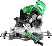 Metabo HPT 10-Inch Sliding Compound Miter Saw, Adjustable Laser Guide, Double Bevel, Electronic Speed Control, 12 Amp Motor, Electric Brake (C10FSHS)