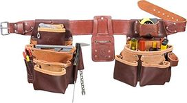 Occidental Leather 5089 M Medium 7-Bag Framer Tool Belt, Brown