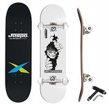 jaspo Unstoppable (31"x 8") Complete Fully Assembled Skateboard, 7 Layer Wooden (Canadian Maple) Concave Skateboard for Boys, Kids, Youth, Adults – Made in India