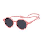 YAMEE Baby Polarized Sunglass With Strap, Adjustable Infant UV400 Protection Sunglasses For Newborn 0-12 Months Boys Girls (Red, Small)