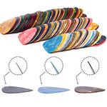 Augshy Guitar Picks, 150 Pack Premium Celluloid Guitar Pick Variety Pack Thin, Medium & Heavy Gauges for Acoustic Guitar, Electric Guitar, Bass(0.46 0.71 0.96 mm)