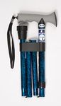 Drive Devilbiss Height Adjustable Folding Walking Stick with Gel Grip, Blue (Pack of 1)