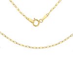 Carissima Gold Women's 9 ct Yellow Gold 0.9 mm Flat Rambo Chain Necklace of Length 41 cm/16 Inch