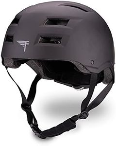 Flybar Bike Helmet- Multi Sport Dual Certified Adjustable Dial, Skateboard Helmet, Roller Skating, Pogo, Electric Scooter, Snowboard, Boys and Girls Kids- Adults Helmets (Blk,L-XL)